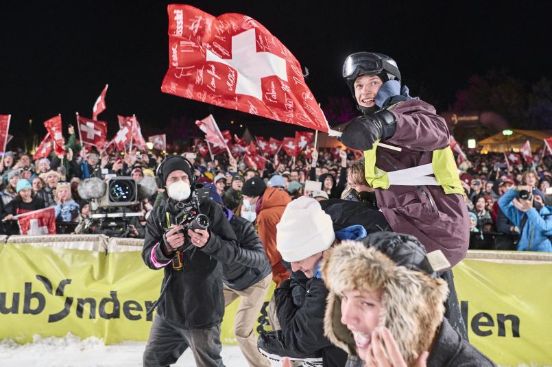 Jonas Bösiger wurde wie ein Rockstar gefeiert, Pic by Stadler